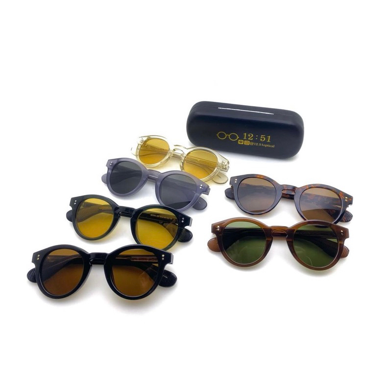S5395 (เลนส์กันแดด UV400 protection) แว่นทรงกลมๆหยดน้ำได้ความวินเทจถึงยุคครับ คิ้ว2Dotสวยๆครับ
