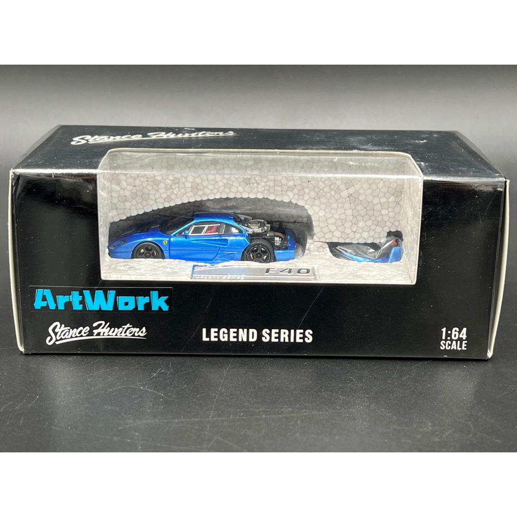 Stance hunter 1:64 Ferrari F40 LM Blue