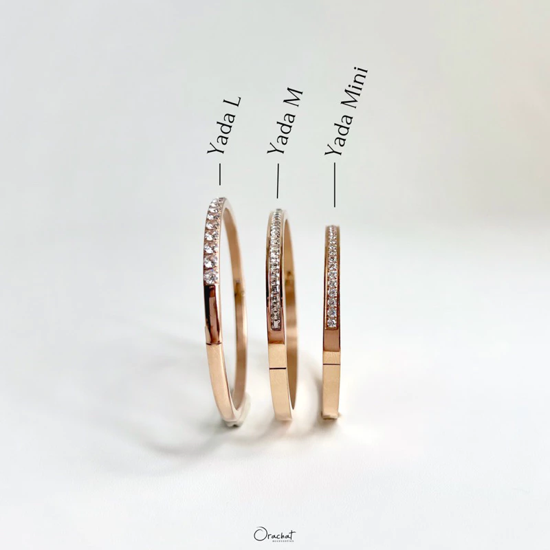 Orachat | Yada 14k bangle. (กำไลตัวเรือนสแตนเลส)
