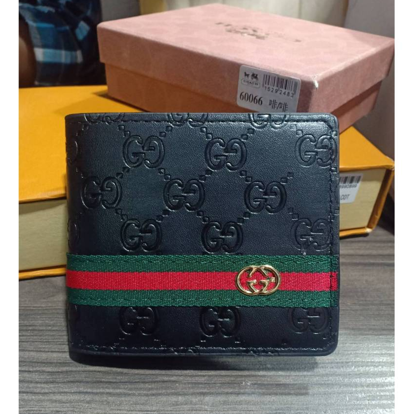 กระเป๋าตังค์ผู้ชาย กุชี งานเกรด A สินค้าพร้อมส่งพร้อมกล่อง