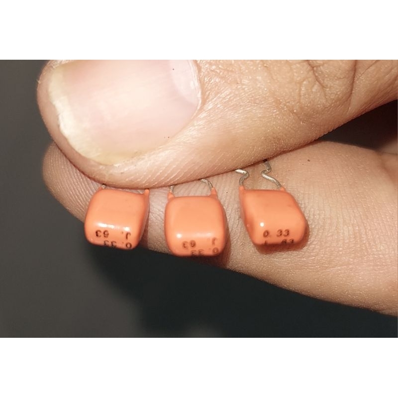 Philips 0.33uF 63v audio grade capacitor แพ๊ค 4 ตัว
