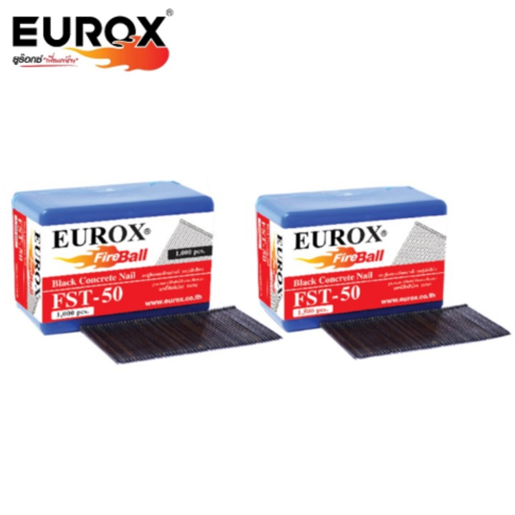EUROX ตะปูลม คอนกรีต ขาเดี่ยว กล่องละ 1000 นัด รุ่น FST15/FST18 /FST20/FST25/FST30 / FST35 /FST40 /F