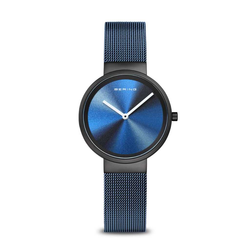 Bering (แบริ่ง) นาฬิกาผู้หญิง Classic Aurora ระบบควอตซ์ สายถักสเตนเลสสตีล ขนาดตัวเรือน 38 มม.