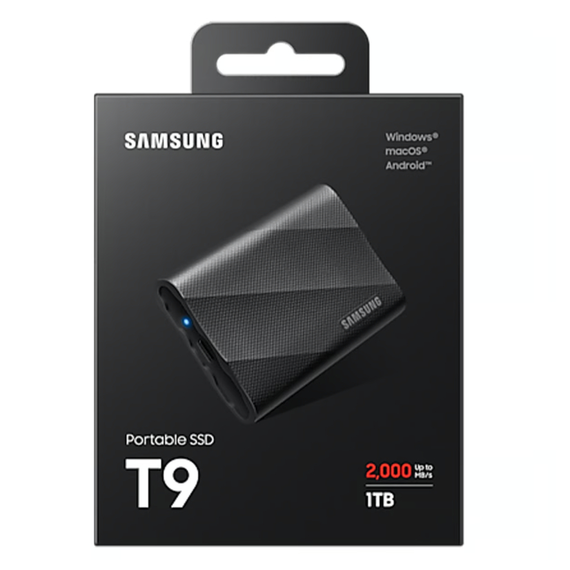 Samsung 1TB T9 Portable SSD USB3.2 (Black)