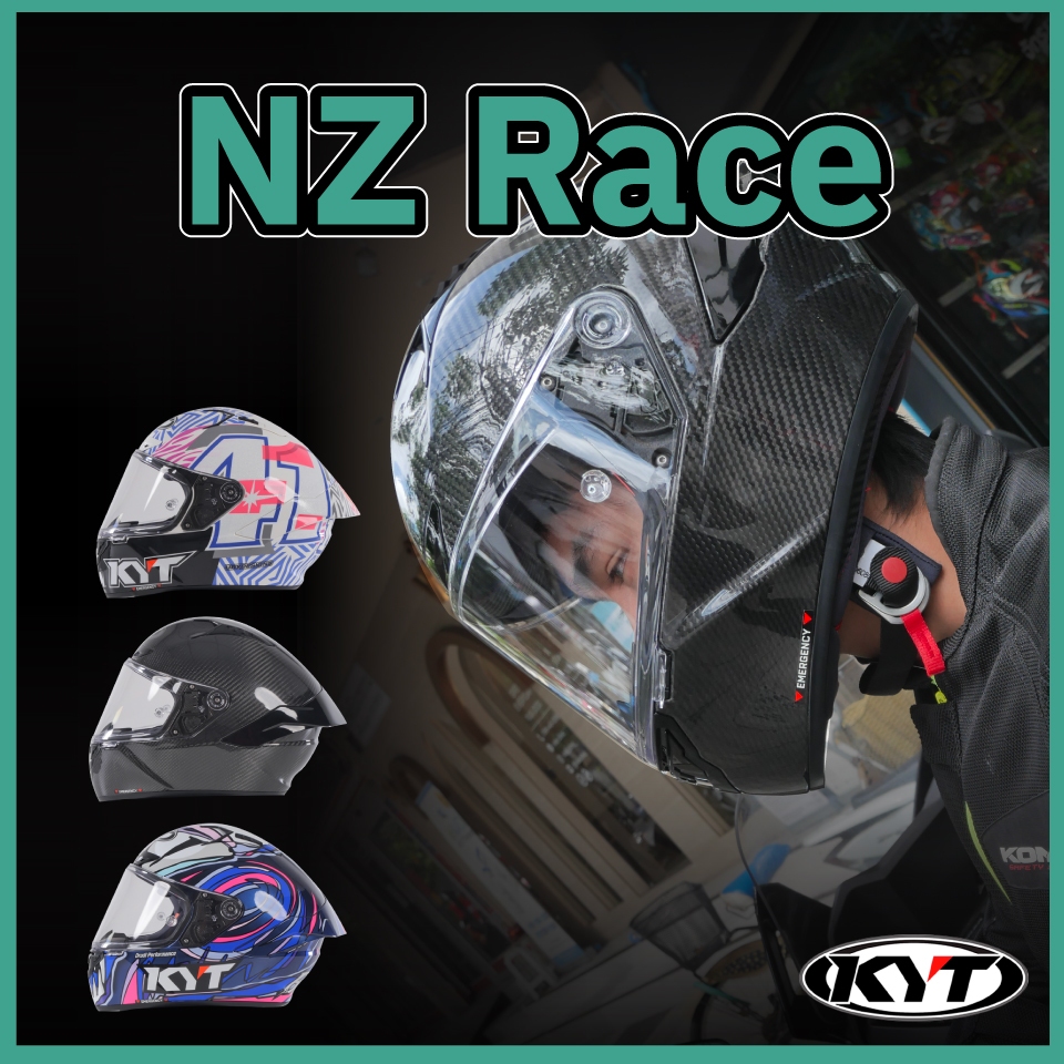 KYT หมวกกันน็อคเต็มใบ รุ่น NZ Race
