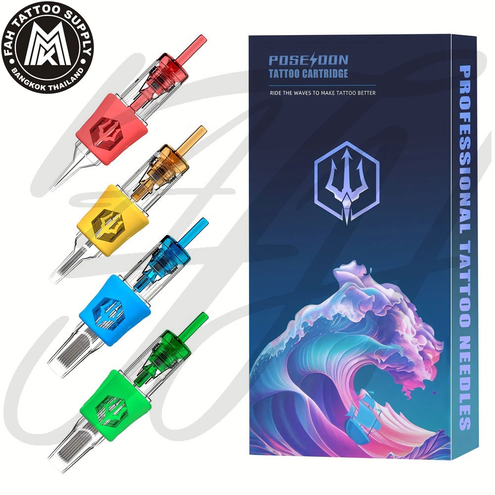 POSEIDON V4 อุปกรณ์สัก เข็มฮอค สำหรับเครื่องฮอค เดินเส้น RL (5เล่ม)