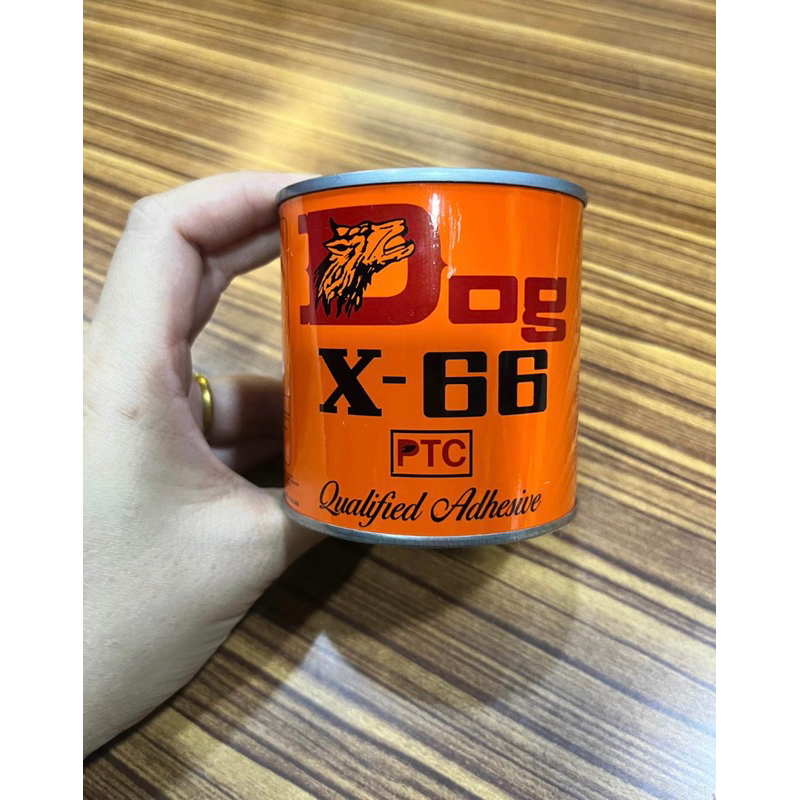 กาวยางอเนกประสงค์ DOG X-66 ตราหมา 200ml กาวติดรองเท้า ซ่อมกระเป๋า ติดหนัง กาวสีเหลือง