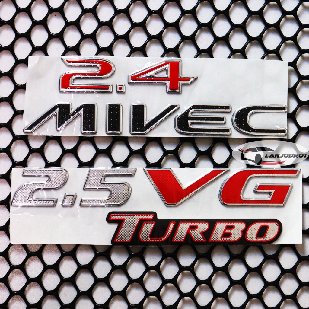 สติ๊กเกอร์ 2.5 VG TURBO 2.4 MIVEC สำหรับติดฝากระบะท้าย ไทรทัน MITSUBISHI TRITON