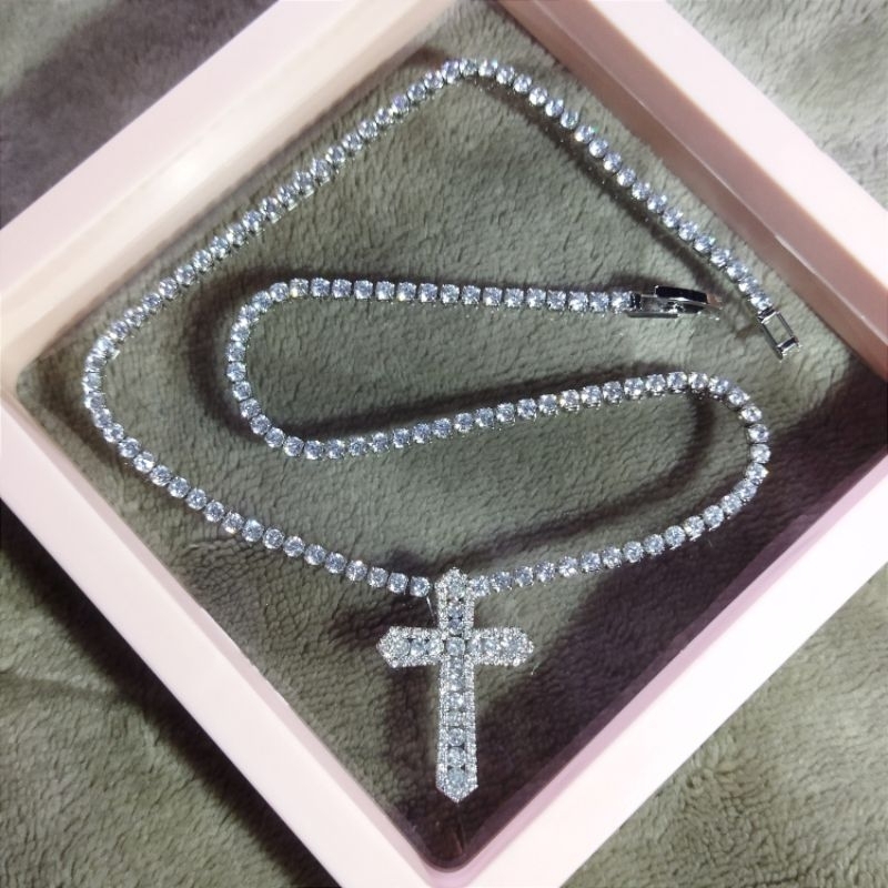 สร้อยคอพร้อมจี้เพชรCz AAA+