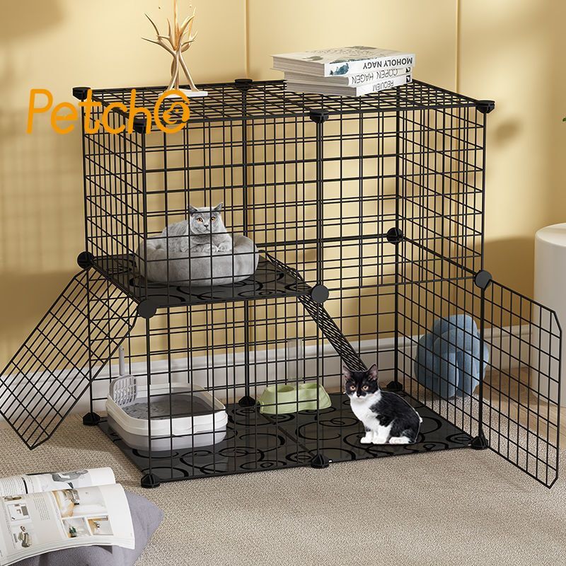 Petcho กรงแมว กรงกระต่าย คอกกรงสัตว์เลี้ยงDIY คอกกรงแมวและสุนัข คอกสัตว์เลี้ยง กรงหมา ประกอบง่าย ทนนาน จัดเก็บสะดวก