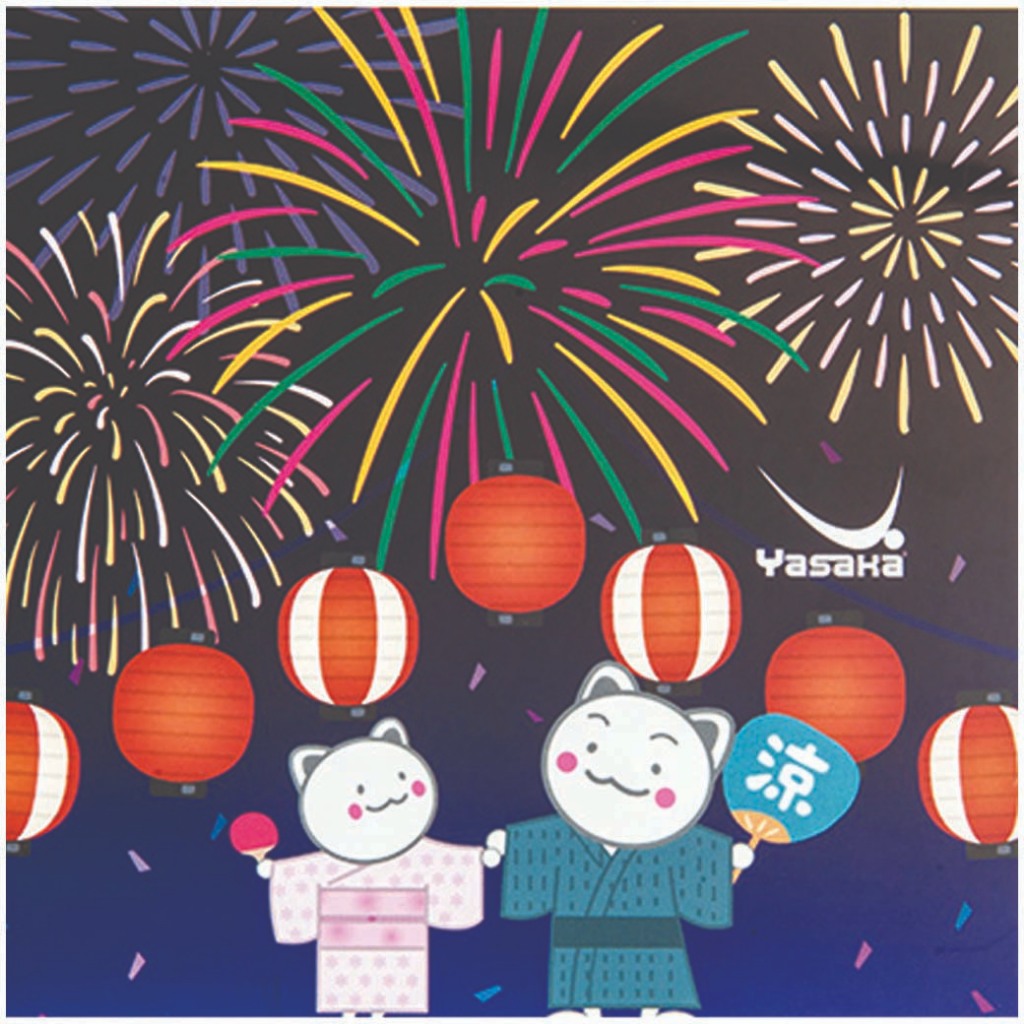 พลาสติกปิดหน้ายาง Yasaka Z-213 Cat Color Sheet Summer
