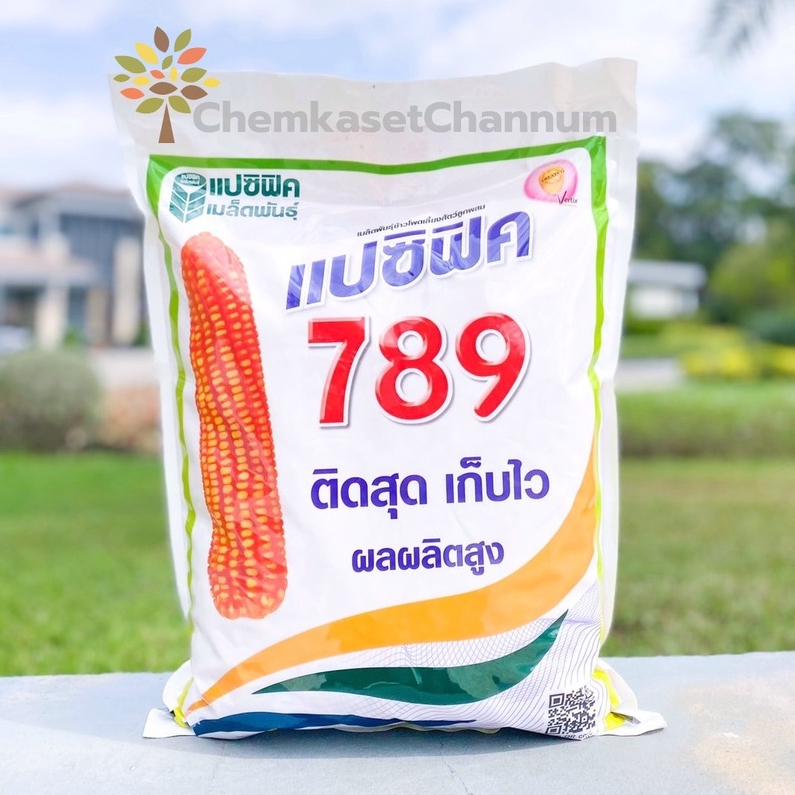 เมล็ดพันธุ์ข้าวโพดแปซิฟิค 789 ขนาดบรรจุ 5 กิโลกรัม  4 หุน ติดสุด เก็บไว ผลผลิตสูง ✅ สินค้าผลิตใหม่ ข