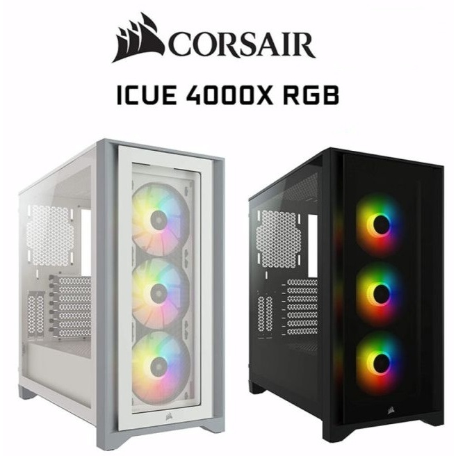 CORSAIR iCUE 4000X RGB 3 x FAN CASE