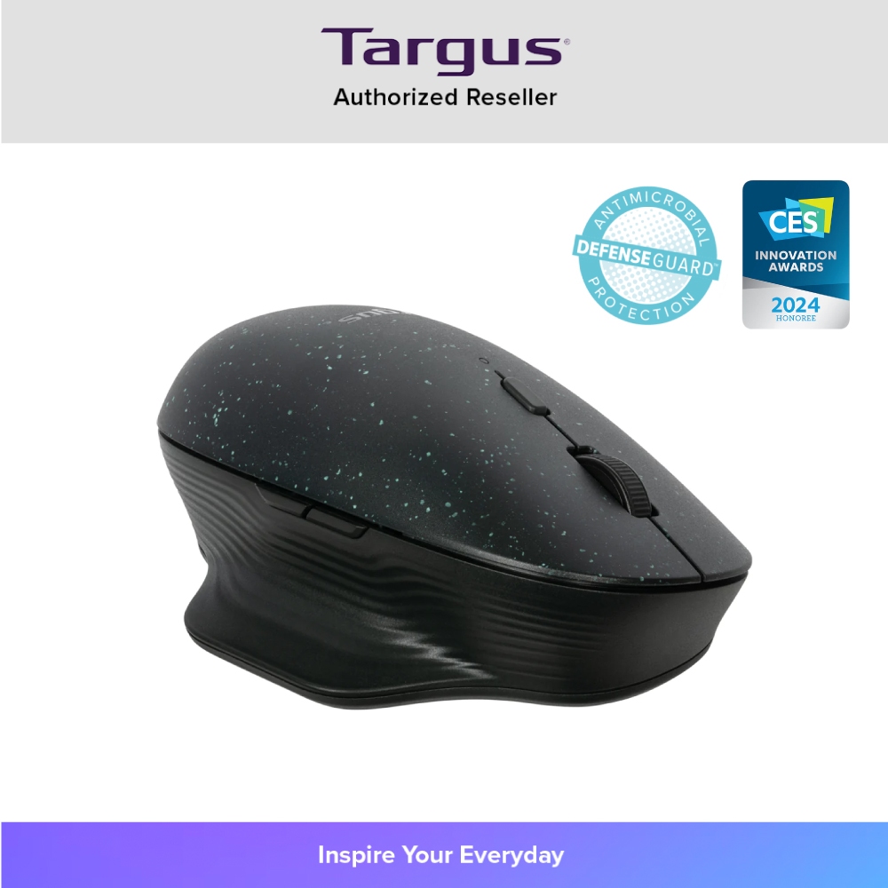 Targus B586 ErgoFlip EcoSmart Mouse (AMB586) เม้าส์ไร้สาย สรีรศาสตร์ Bluetooth 4,000 DPI ปรับใช้ได้ทั้งมือซ้ายและมือขวา