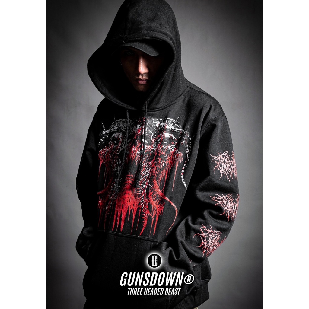 GUNSDOWN® Fall/Winter 2023 | THREE HEADED BEAST | HOODIE