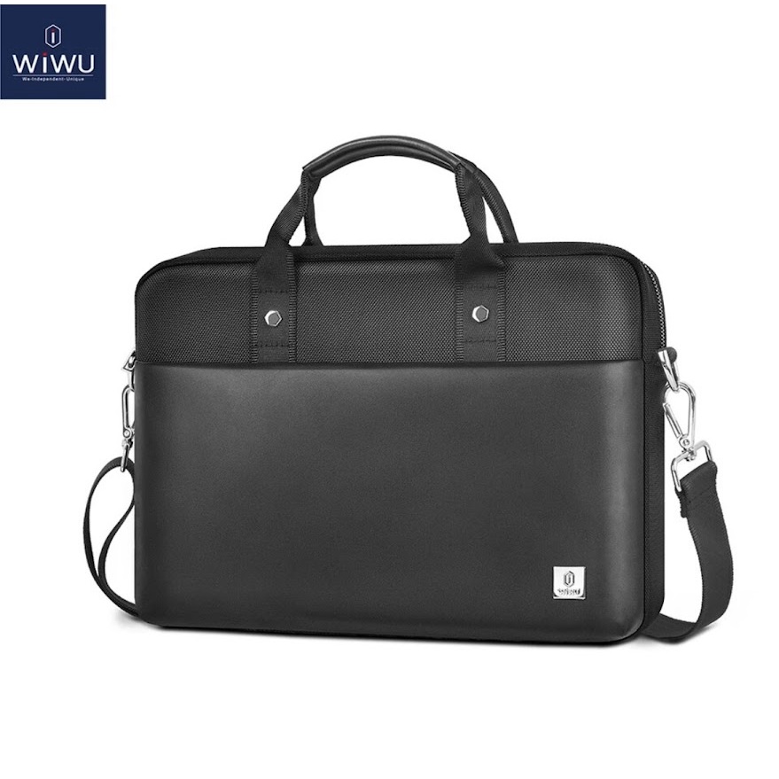 พร้อมส่ง WiWU Hali กระเป๋าแมสเซ็นเจอร์สำหรับ Mbook Air14/15.3 กระเป๋าหนัง PU สำหรับ Mbook Air Pro 13