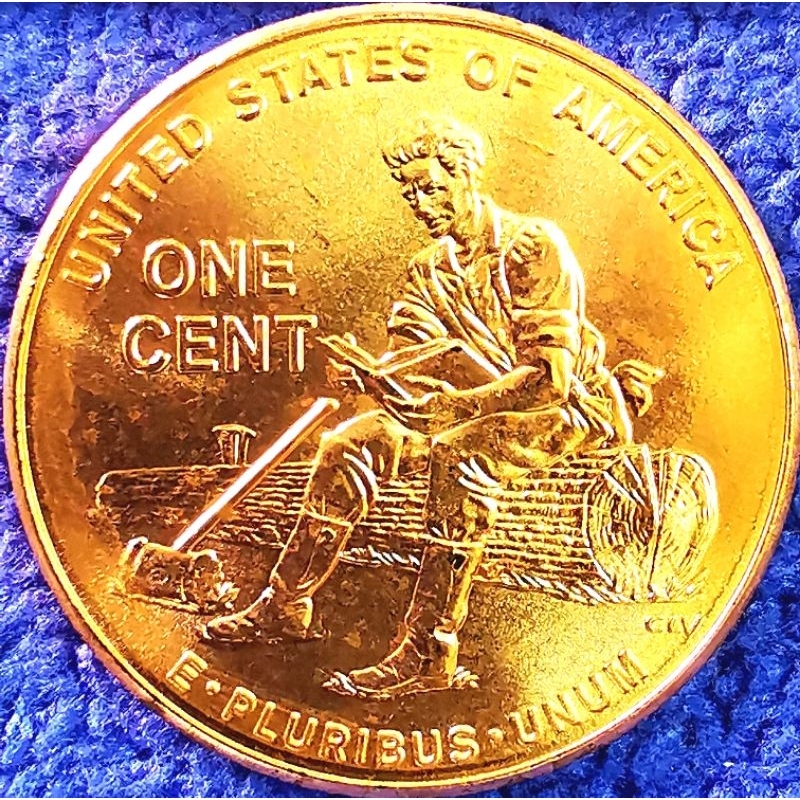 เหรียญ​สหรัฐ​อเมริกา​ USA, 1​ Cent, (ที่ระลึก​วันเกิด​200ปีLincoln), #​3864, ไม่​ผ่าน​ใช้​ UNC​