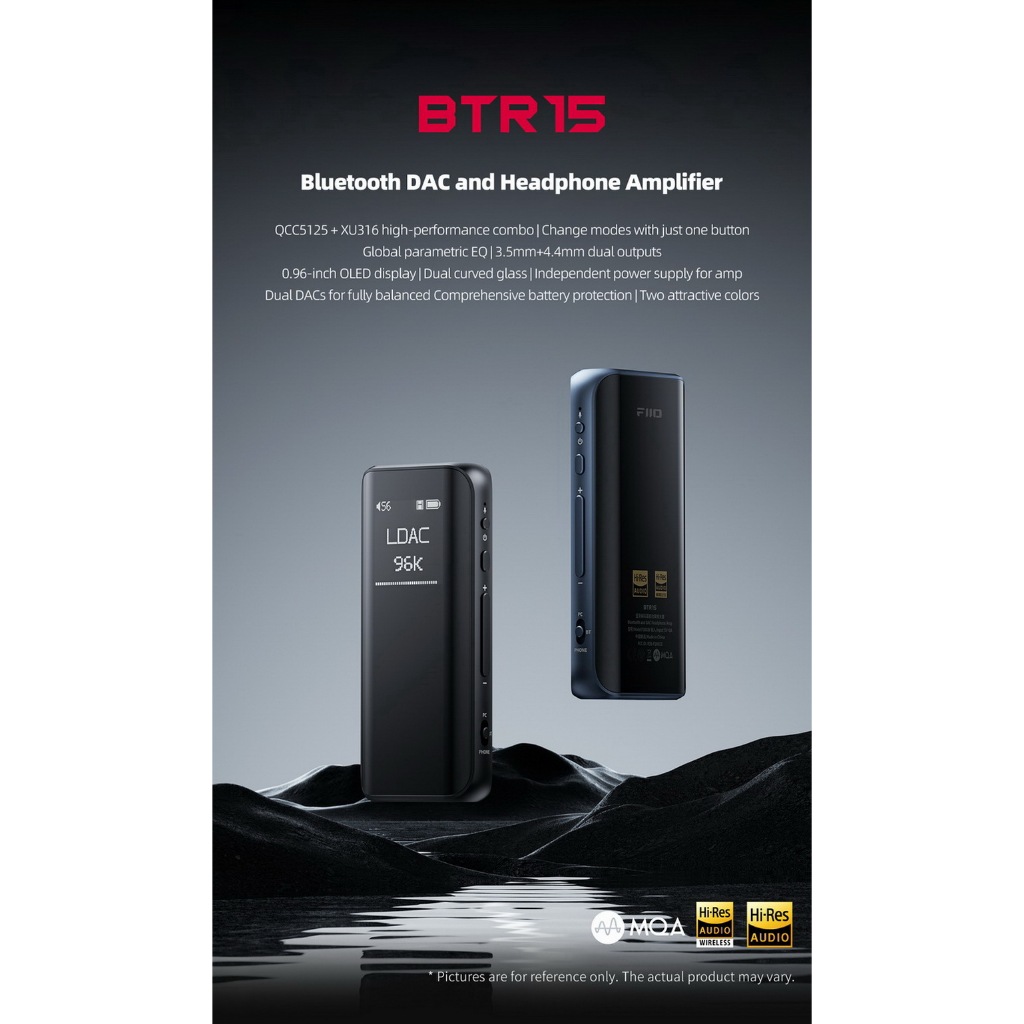 FiiO BTR15 DAC AMP จิ๋วไร้สาย สามารถใช้ Hires Wireless , DAC OTG , MQA ได้