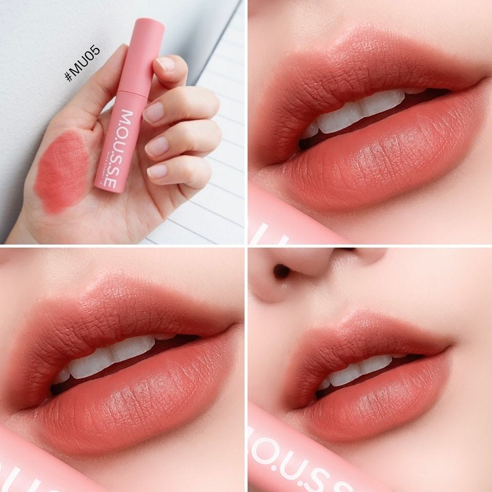 MU05 งามสุภาพ หรูนิดนุง เนื้อมูส เกลี่ยแล้วดูฟู MYCA MOUSSE LIP CREAM ลิปมูส ท้าให้ลอง สีสวยเนื้อกำมะหยี่