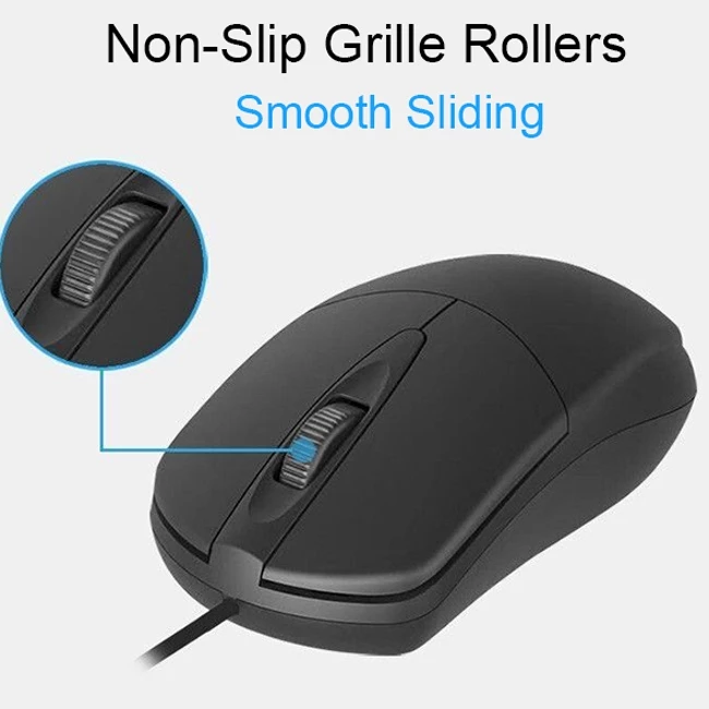เมาส์มีสาย USB พร้อมไฟ RGB สำหรับคอมพิวเตอร์และโน้ตบุ๊ค thumbnail 5