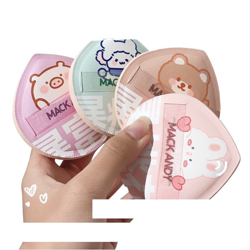 พร้อมส่ง พัฟฟองน้ำ แบบหนา นุ่ม ใหญ่ Mackandy Cosmetics Powder Puff MK667