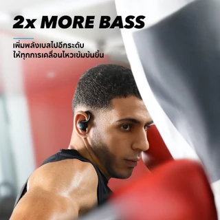 Soundcore Sport X10 หูฟังบลูทูธออกกำลังกาย Sport Earbuds,Deep Bass, IPX7 หูฟังใส่สบายกระชับพอดี