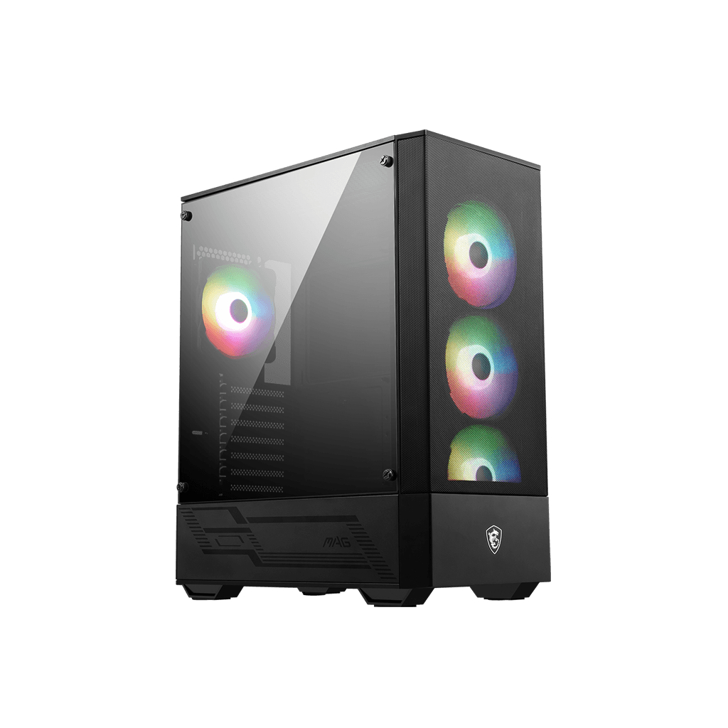 CASE (เคส) MSI MAG FORGE 112R (BLACK) (ATX) พัลม ARGB 4 ตัว -Warranty 2 Year