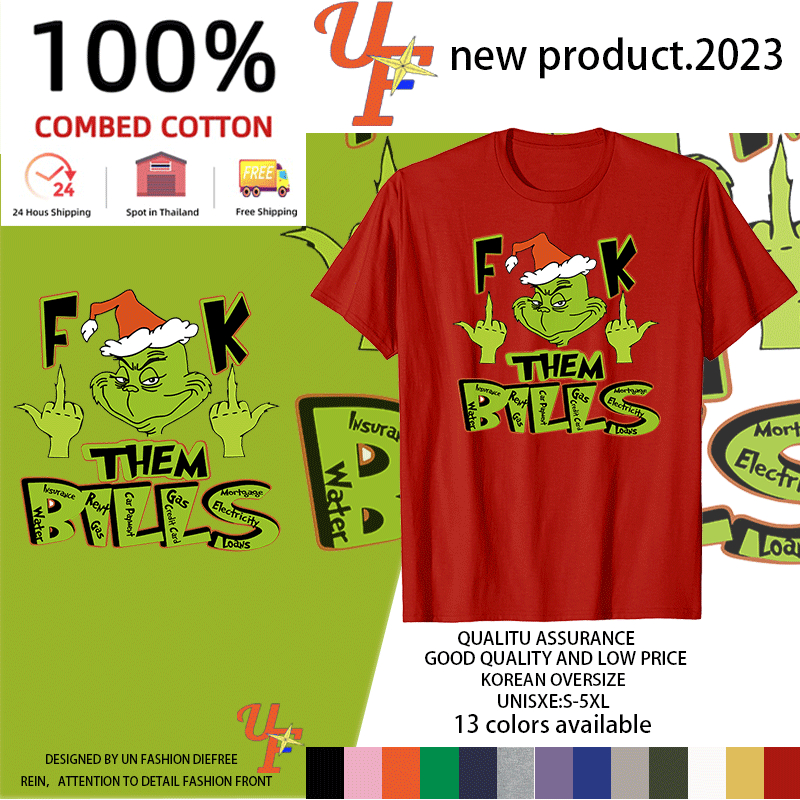 ​พร้อมส่ง​ THE GRINCH GRAPHIC TEES PRINTS | MINDFUL APPAREL T-SHIRTเสื้อยืด