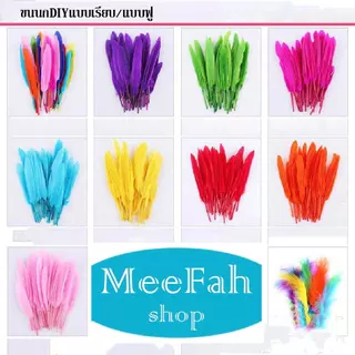 ขนนกDIY คละสี สำหรับตกแต่ง มีทั้งขนนกขนฟูและขนเรียบ สีสันสวย ขนกนกตกแต่งสำหรับเครื่องประดับ พร้อมส่ง