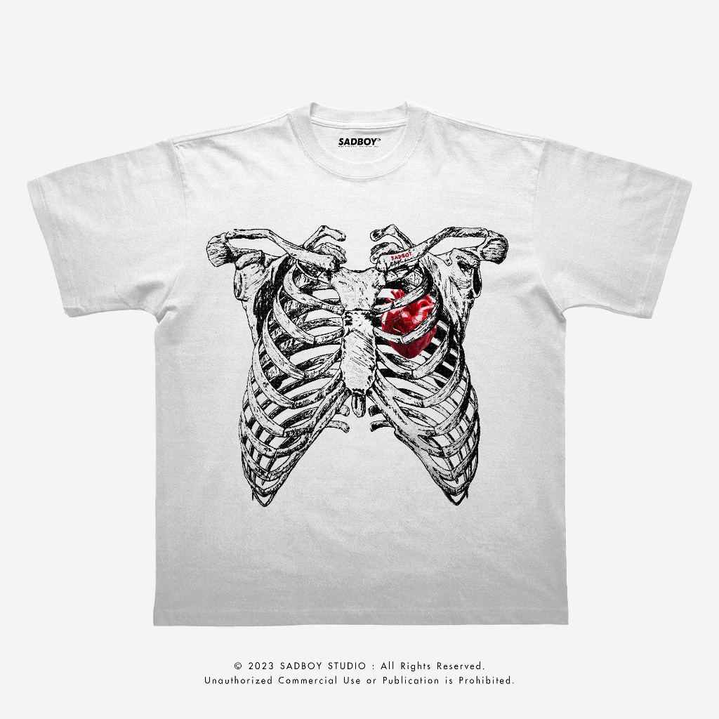 SADBOY® | Ribs and Heart | Semi-Oversized | 100% Organic Cottons