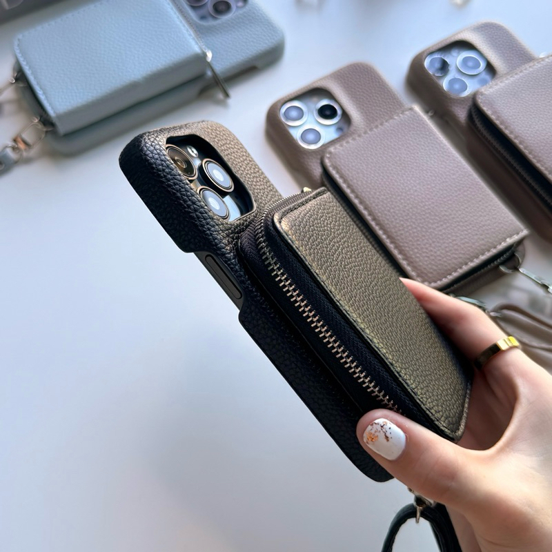 [i17] พร้อมส่ง👝 E2S31 เคสกระเป๋าสะพายซิปใส่บัตร(1)ใส่ของจุกจิกได้ 💶 ใช้แทนกระเป๋าได้ สำหรับ iPhone เคสไอโฟน 17Promax - รูปที่ 3