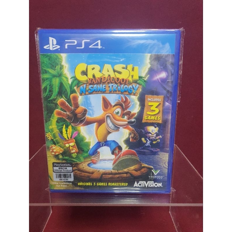 ps4 crash bandicoot trilogy มือ2 สภาพดี