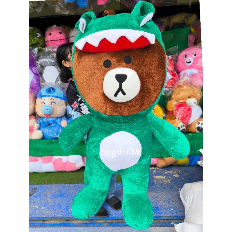 ตุ๊กตาหมีบราวน์ หมีบราวน์ก๊อตจิ ขนาด 1 เมตรตัวใหญ่น่ารัก ด้านในยัดใยสังเคราะห์นุ่ม