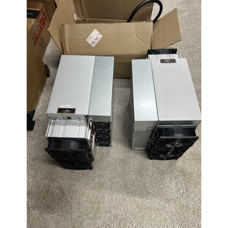 Set Of 2 Bitmain Antminer S19J Pro 104TH ASIC Bitcoin Miner With All Necessity's use