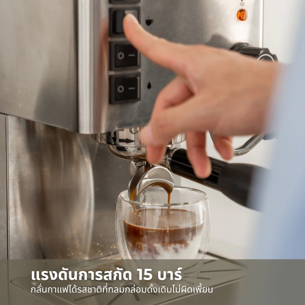 MiniMex เครื่องชงกาแฟสด รุ่น Super Rich เครื่องชงกาแฟ สำหรับใช้ในบ้านและร้านกาแฟขนาดเล็ก (รับประกัน 1 ปี) thumbnail 5