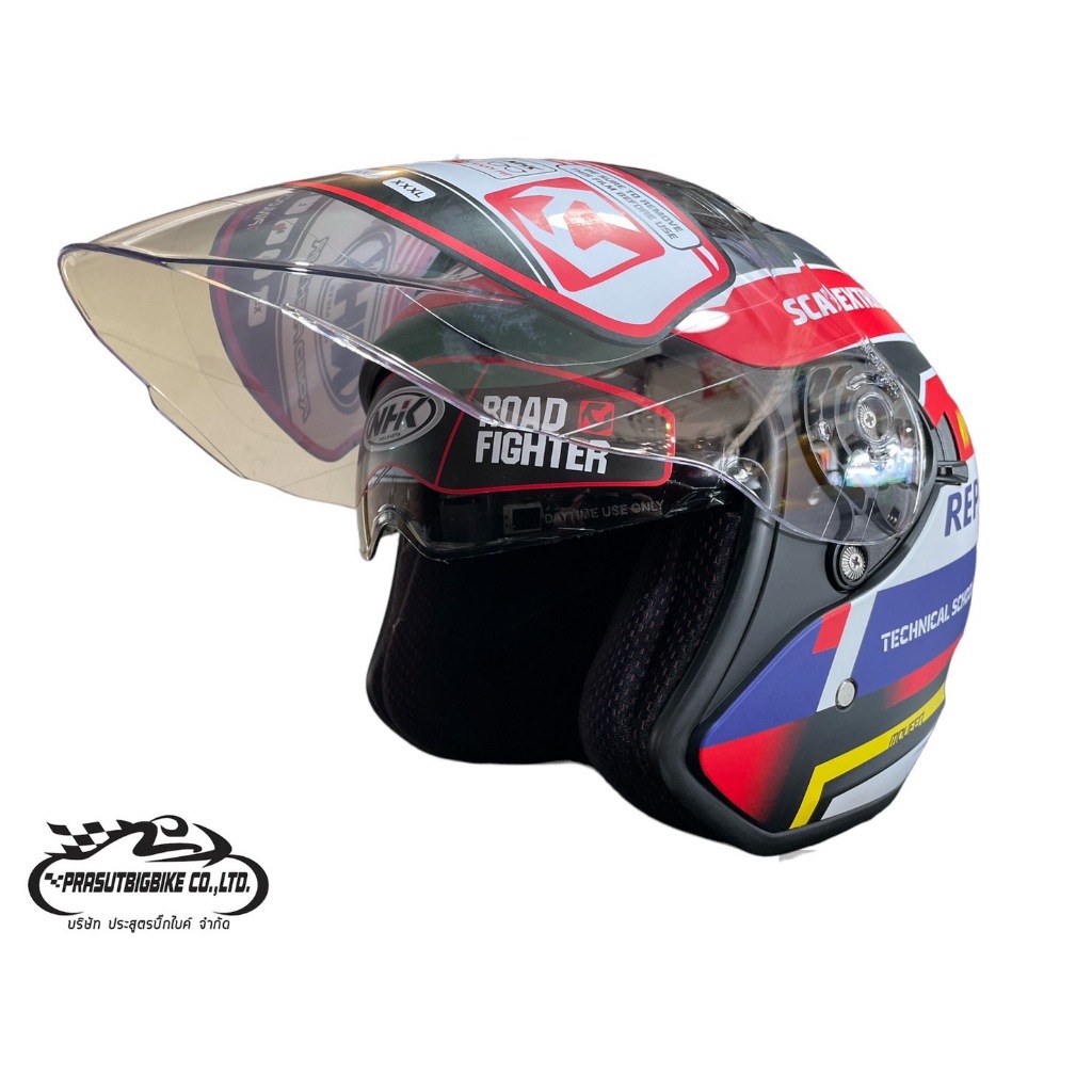 หมวกกันน็อค NHK รุ่น R1 ลาย Monlou Black