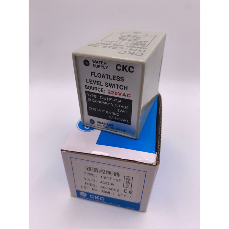 CKC แท้  C61F-GP Level Switch  AC220V รีเลย์ ระดับสวิตช์ระดับ สวิตช์ควบคุมระดับน้ำ ปั๊ม สวิตช์อัตโนมัติ พร้อมฐาน
