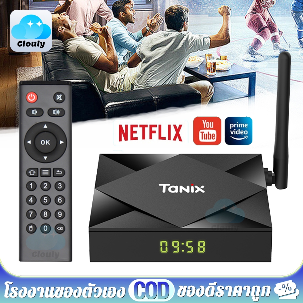 android box ดล่างบหจดเจยด์ล่วี TX6S 4K ดรบหจทีวี แอนดรอยด์ กล่อง android tv Wifi 2.4 และ 5G Bluetoot