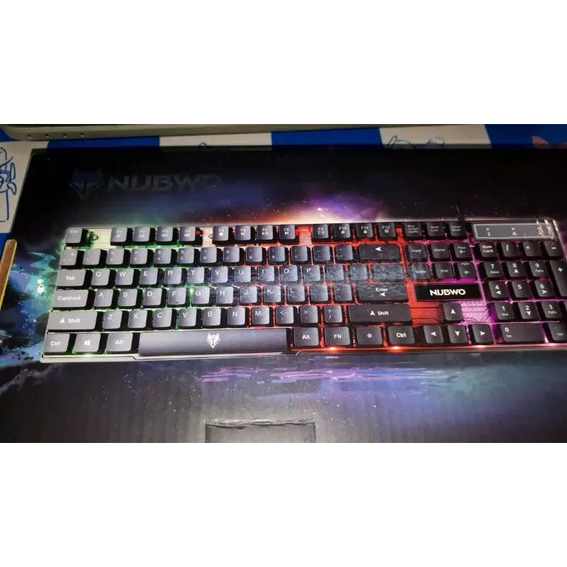 ส่งจากไทย Nubwo MARS NK-36 Gaming Keyboard คีบอร์ด มีไฟ ประกันศูนย์ 1 ปี NK36 คีย์บอร์ด