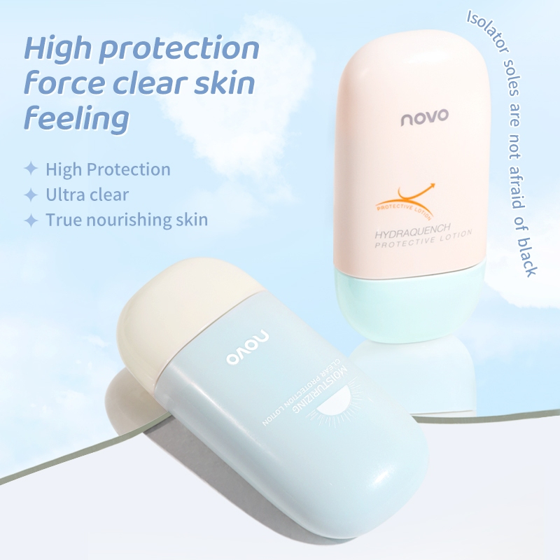 6101(ใหม่/แท้) NOVO ไพรเมอร์ ปรับสีผิว ผสมกันแดด ผิวกระจก หน้าเงาวาว ไม่เนหี่ยว 50g