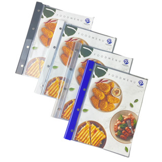 แฟ้มเมนูอาหารสันอะคริลิค แบบ 12-24 หน้า แฟ้มเมนูอาหาร A4 เล่…