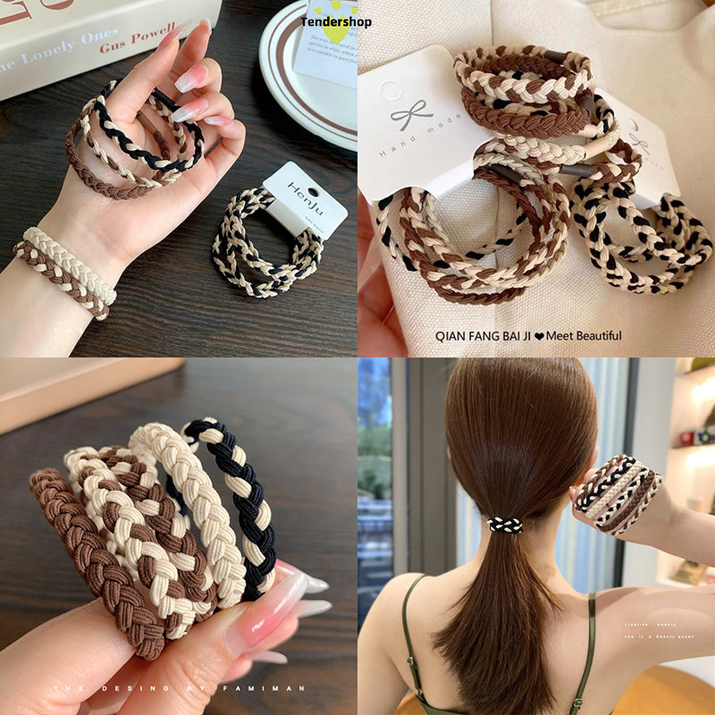 COD💖1 บาท ยางมัดผม ความยืดหยุ่นสูง ยางรัดผมน่ารัก สไตล์เกาหลี เลือกลายได้ นักเรียนสำหรับผู้หญิงราคาถ