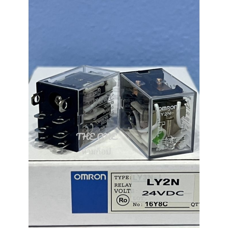omron รีเลย์ relay LY2N มีไฟ 12vdc 24vdc 220vac 12vac 24vac