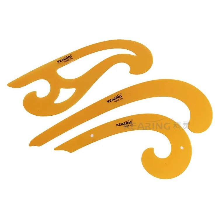 Kearing French Curve 1301Sไม้บรรทัดแนวโค้งงานตัดเย็บ (ชุด 3ชิ้น)