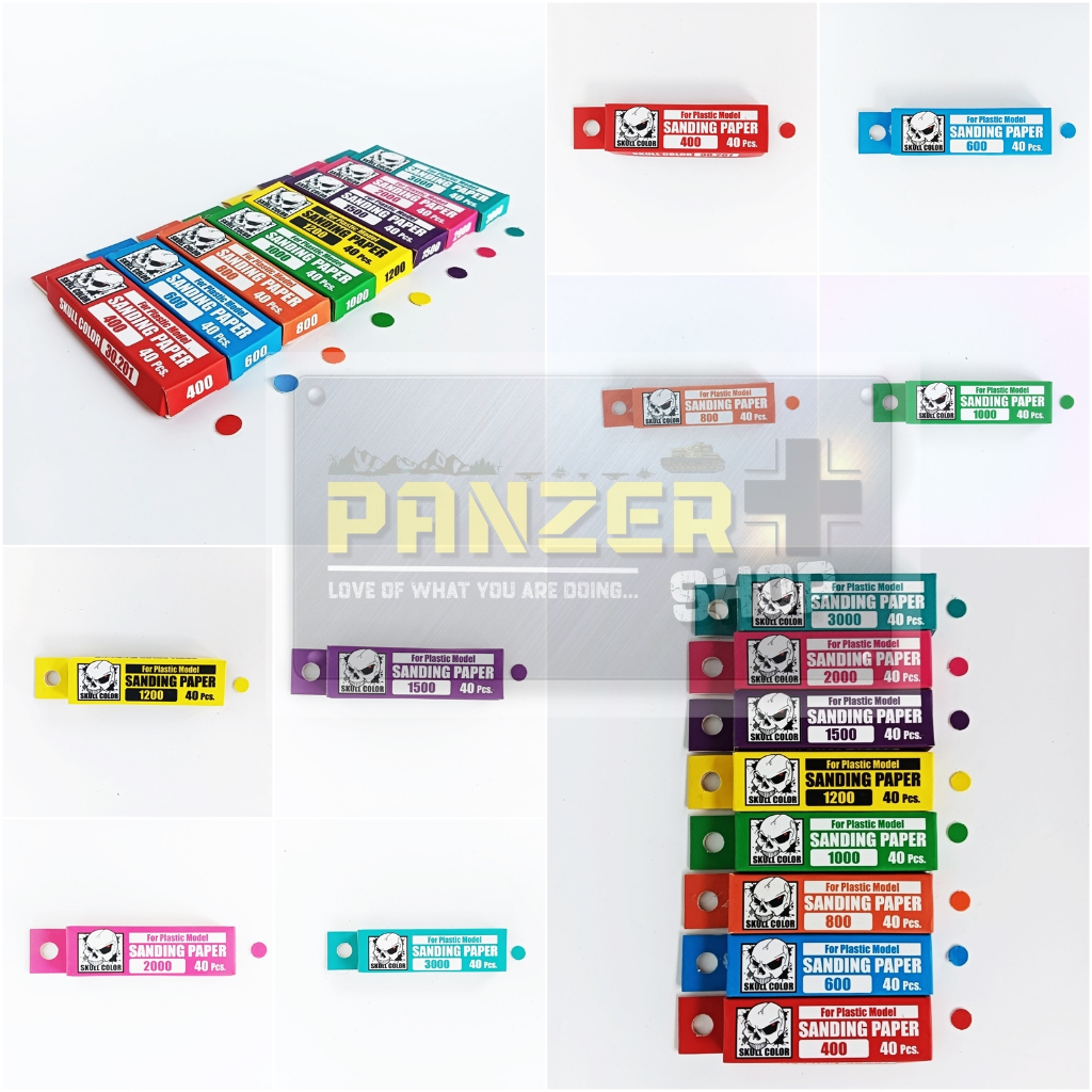 Skull Color กระดาษทรายละเอียด