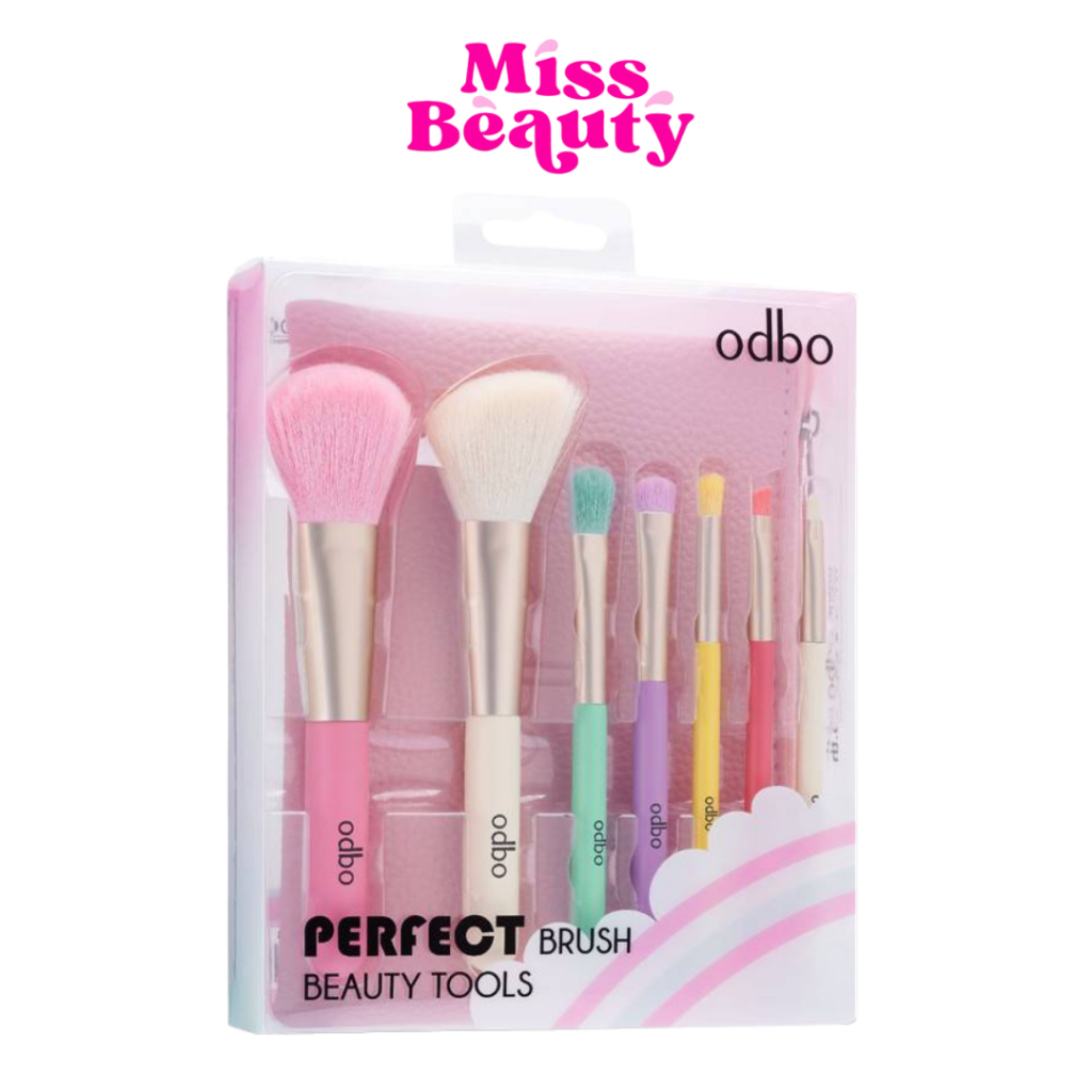 เซตแปรง OD8193 แต่งหน้า ODBO Perfect Brush Beauty Tool แปรง แต่งหน้า สีสวย น่ารัก พาสเทล