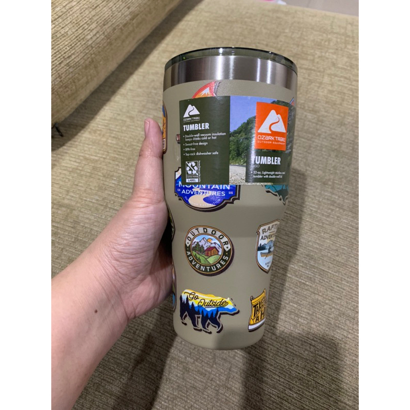 Ozark Trail 32oz. lightweight stainless steel tumbler with double-wall lid