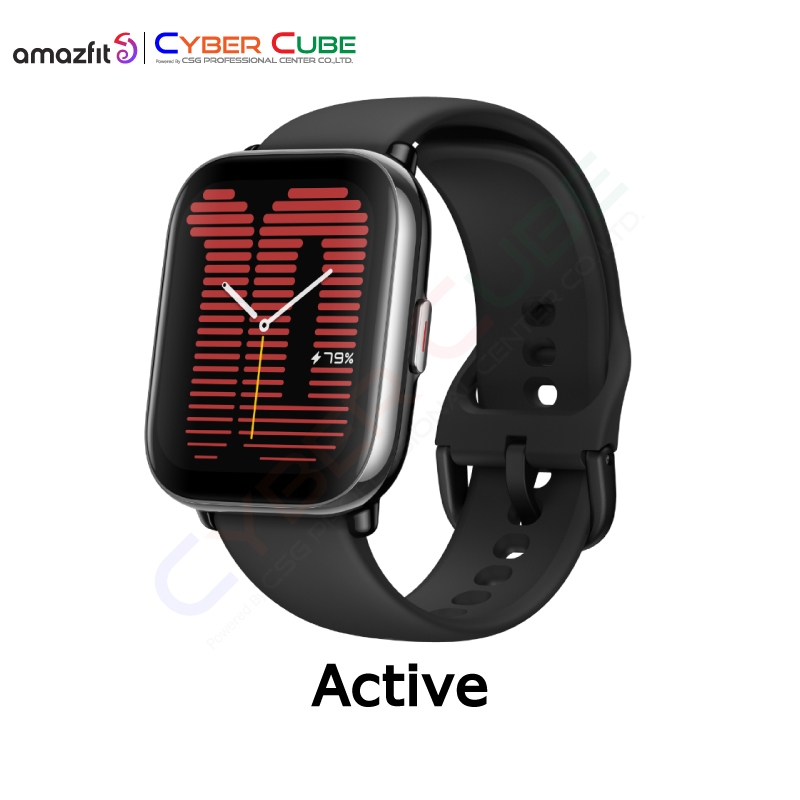 Amazfit Active ( มี GPS / กันน้ำได้ / รับสายได้ / แบตอึด 14 วัน ) SmartWatch ( สมาร์ทวอทช์ นาฬิกาอัจฉริยะ )