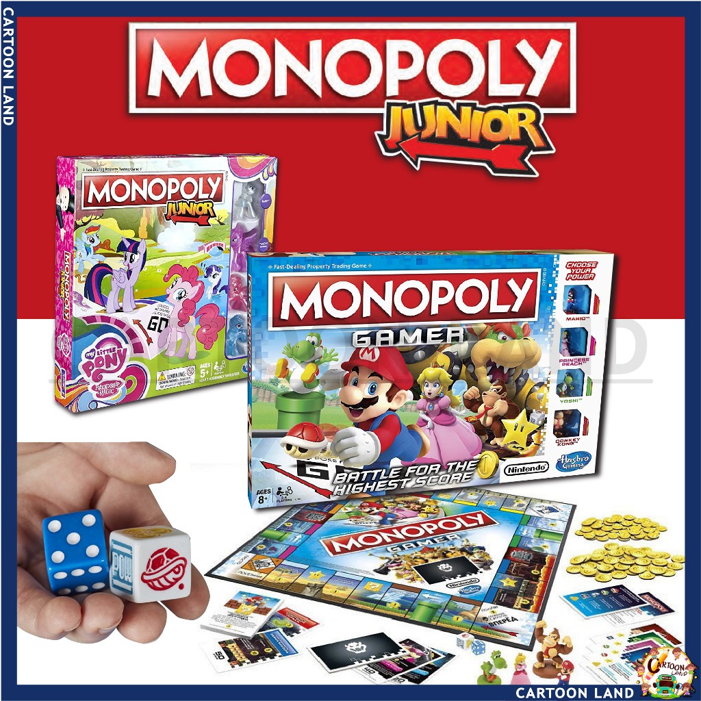 เกมมหาเศรษฐี MONOPOLY เกมเศรษฐี รวม  มาริโอ้, ม้าโพนี Board Game บอร์ดเกม