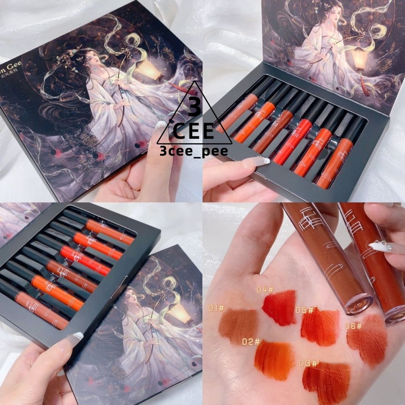3CEE พร้อมส่ง(1 เซตมี 3สี / 1 เซตมี 6สี )ลิปกลอสสูทแฟชั่น ลิปสติก มอยซ์เจอไรเซอร์ยาวนาน ใช้งานง่าย กันน้ำ ไม่มีรอย